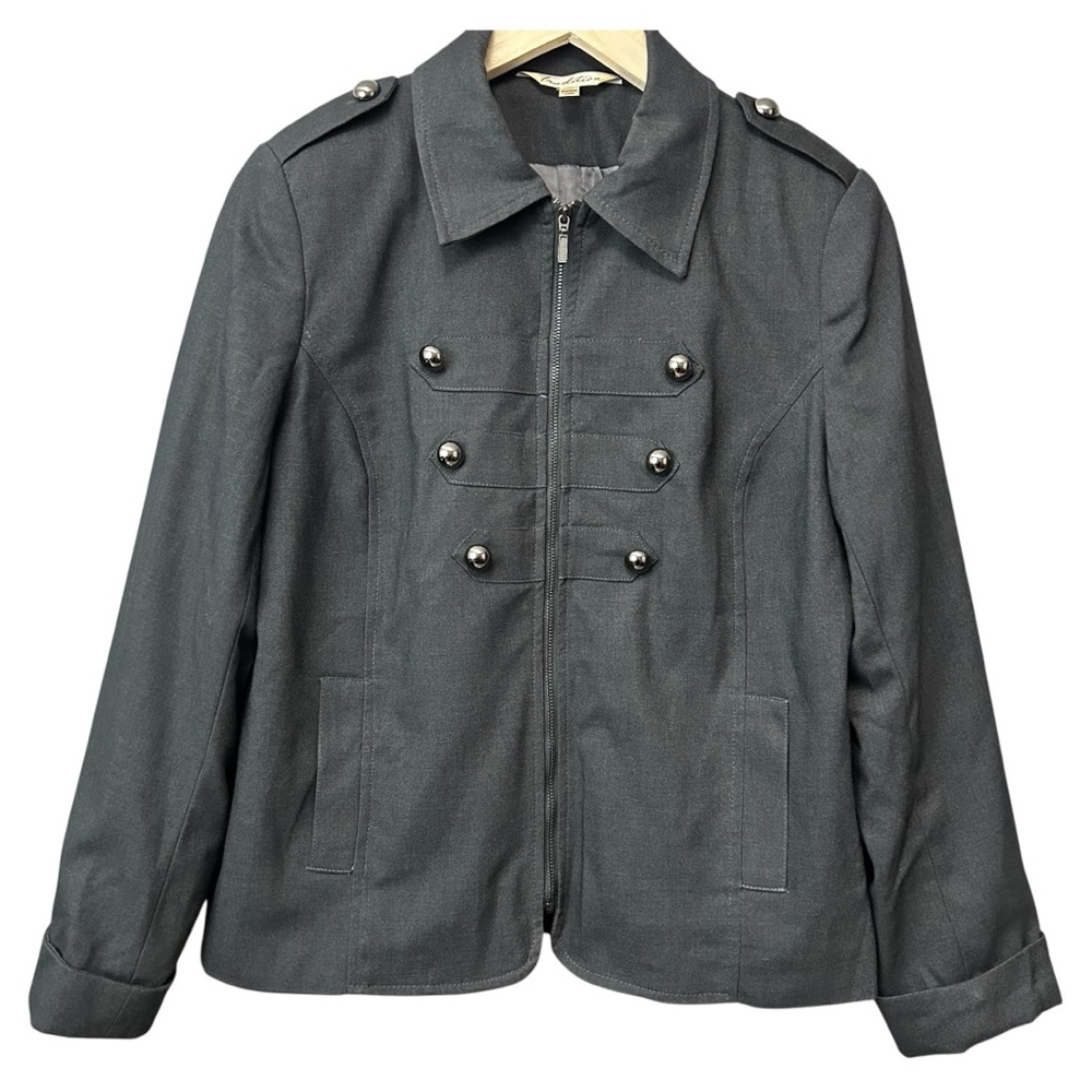 Tradition Full Zip Blazer Jacket Size 10 Petite